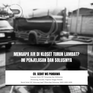 Mengapa Air di Kloset Turun Lambat? Ini Penjelasan dan Solusinya